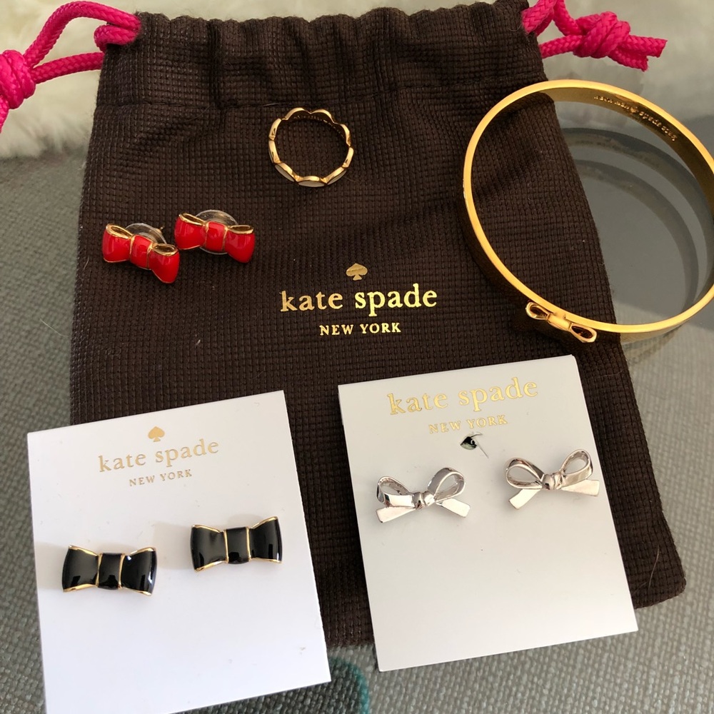 NEW Kate spade earrings, ring, and bracelet